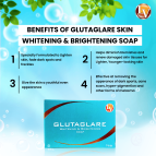 Glutaglare Skin Soap - Whitening & Brightening For Skin|75 G (pack of 4)