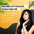 Tricorich Onion Hair Oil - Hair Fall Control | 200ml